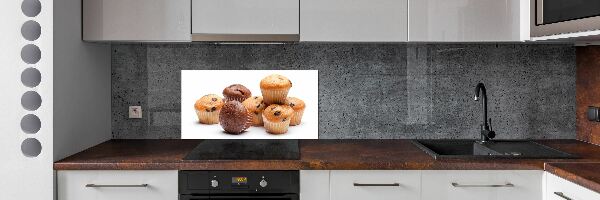 Glazen achterwand keuken Cupcakes
