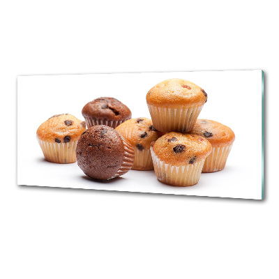 Glazen achterwand keuken Cupcakes