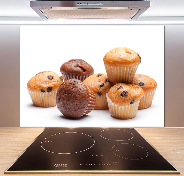 Glazen achterwand keuken Cupcakes