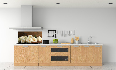 Keuken achterwand Witte rozen