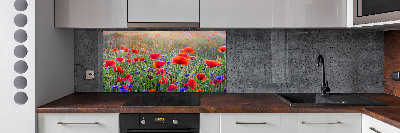 Achterwand keuken Wilde bloemen