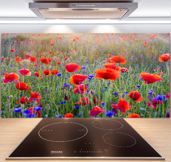 Achterwand keuken Wilde bloemen