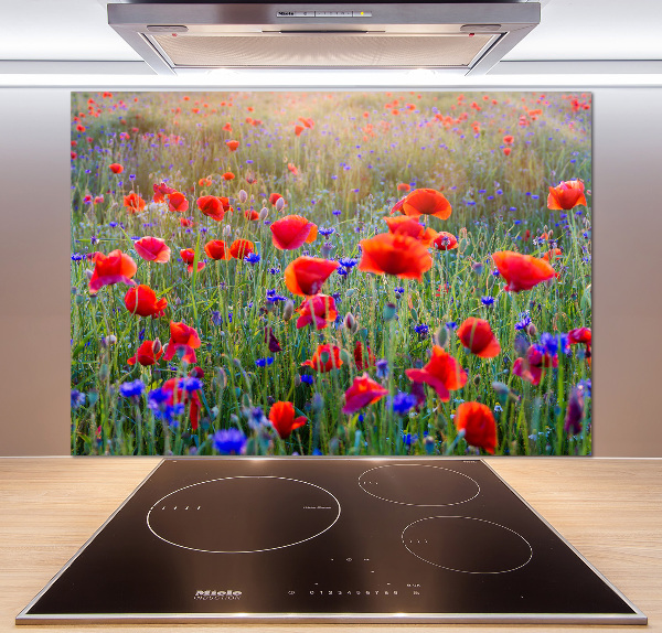 Achterwand keuken Wilde bloemen