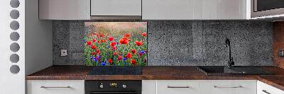 Achterwand keuken Wilde bloemen