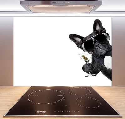 Spatplaat keuken Martini Dog