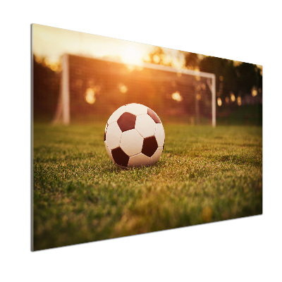 Glazen achterwand keuken De bal op het veld