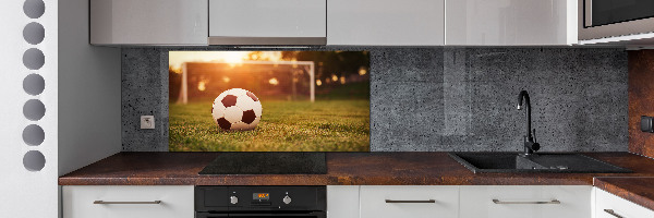 Glazen achterwand keuken De bal op het veld