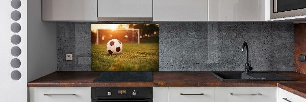 Glazen achterwand keuken De bal op het veld