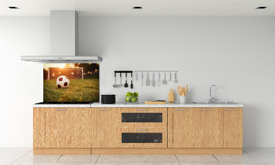 Glazen achterwand keuken De bal op het veld
