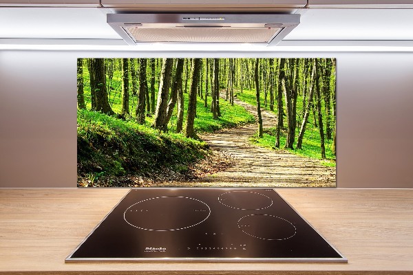 Keuken achterwand Pad in het bos