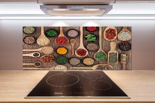 Spatplaat keuken Specerijen en kruiden