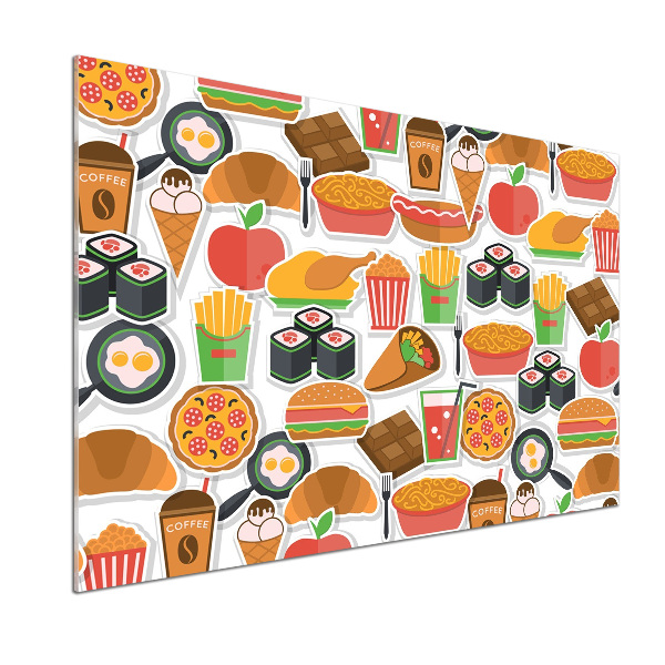 Achterwand keuken Fastfood