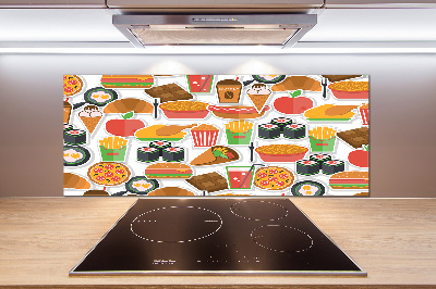 Achterwand keuken Fastfood