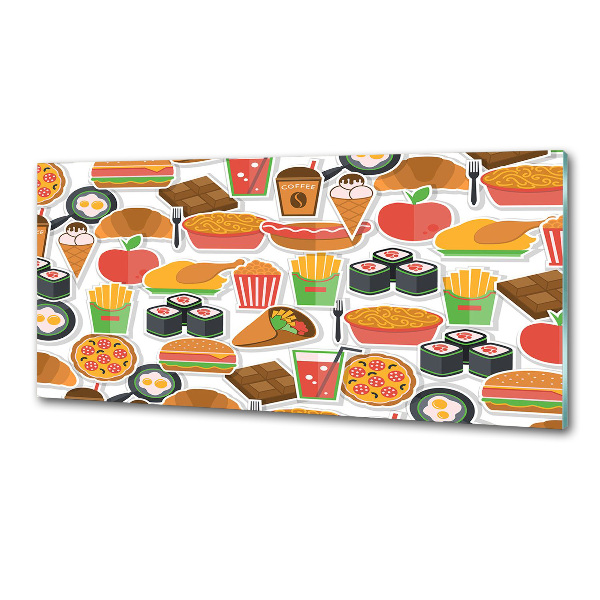 Achterwand keuken Fastfood