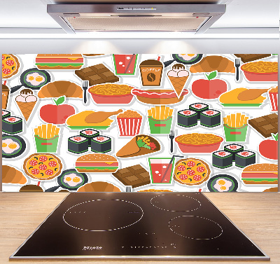 Achterwand keuken Fastfood