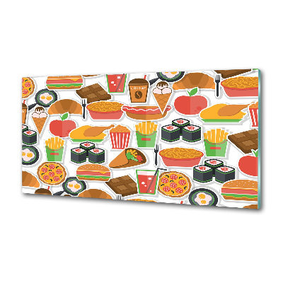 Achterwand keuken Fastfood