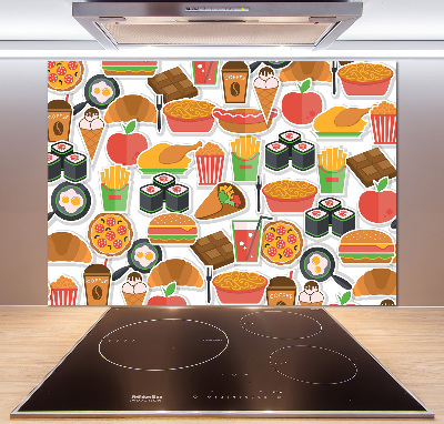 Achterwand keuken Fastfood