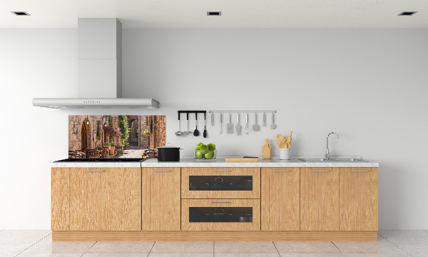 Spatscherm keuken Italiaanse straat