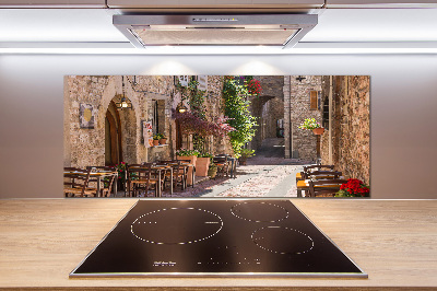 Spatscherm keuken Italiaanse straat