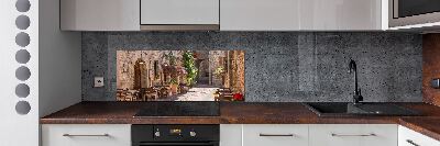 Spatscherm keuken Italiaanse straat