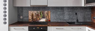 Spatscherm keuken Italiaanse straat