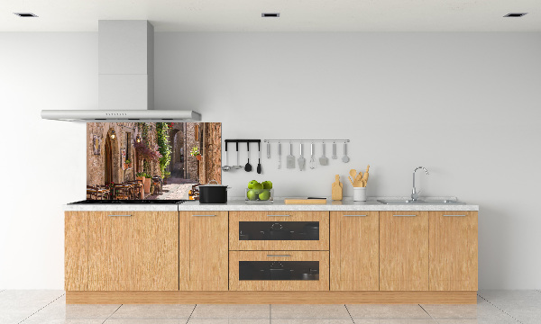 Spatscherm keuken Italiaanse straat