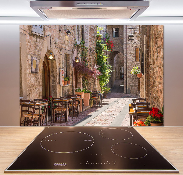 Spatscherm keuken Italiaanse straat