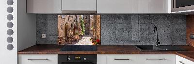 Spatscherm keuken Italiaanse straat
