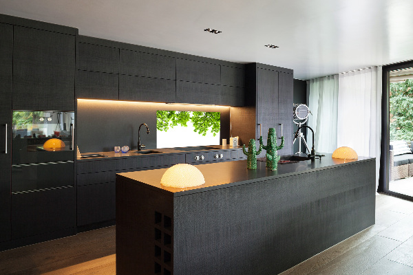 Glazen achterwand keuken Eikenbladeren