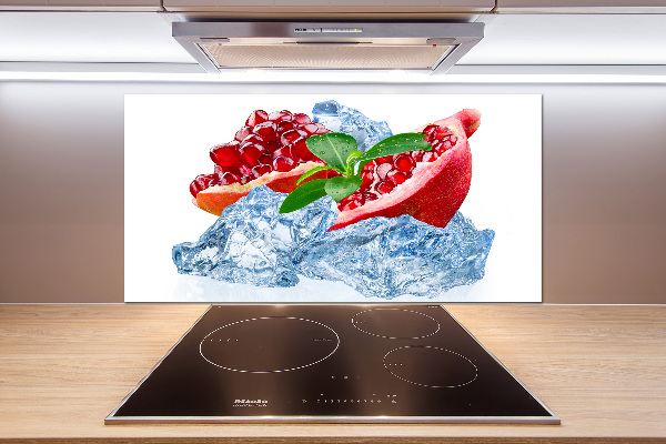 Achterwand keuken Granaatappel met ijs