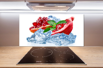 Achterwand keuken Granaatappel met ijs
