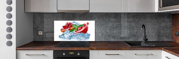 Achterwand keuken Granaatappel met ijs