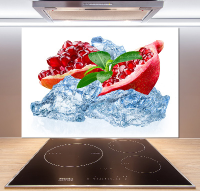 Achterwand keuken Granaatappel met ijs