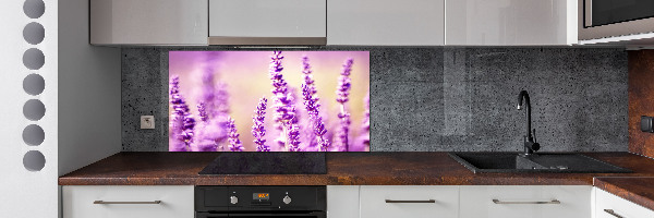 Spatscherm keuken Lavendel
