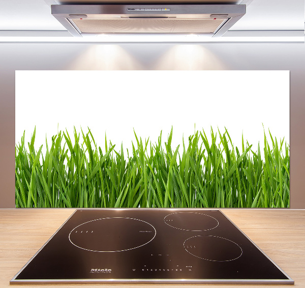 Spatplaat keuken Gras