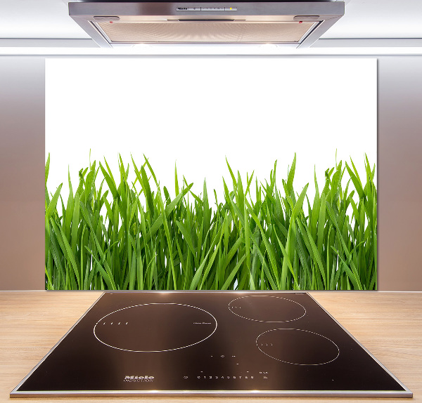 Spatplaat keuken Gras