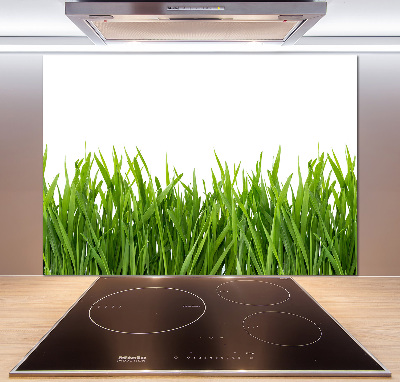 Spatplaat keuken Gras