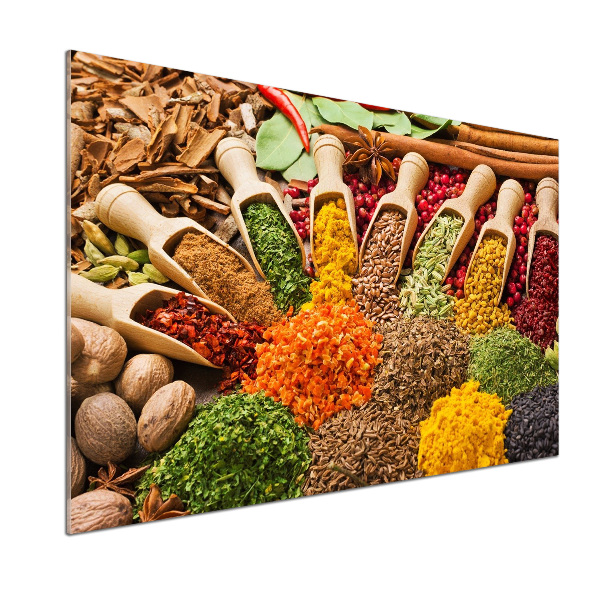 Spatplaat keuken Kleurrijke kruiden