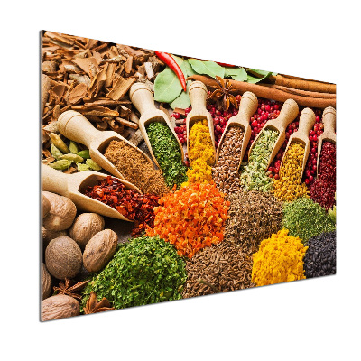 Spatplaat keuken Kleurrijke kruiden