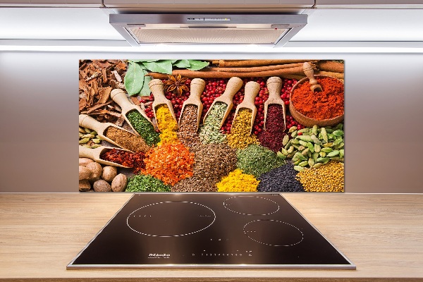 Keuken achterwand Kleurrijke kruiden