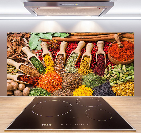 Keuken achterwand Kleurrijke kruiden