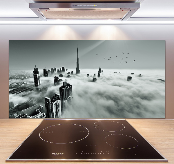 Spatplaat keuken Mist boven Dubai