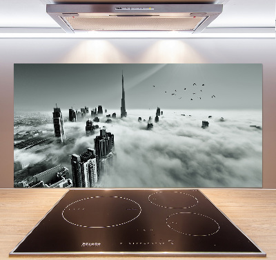 Spatplaat keuken Mist boven Dubai