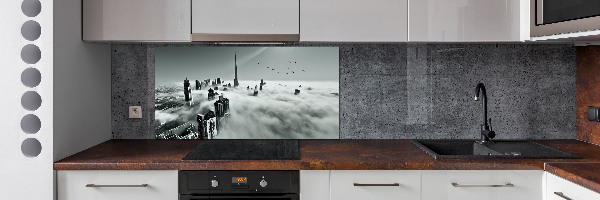 Spatplaat keuken Mist boven Dubai