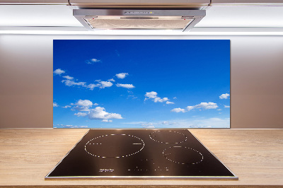 Glazen achterwand keuken Wolken aan de hemel