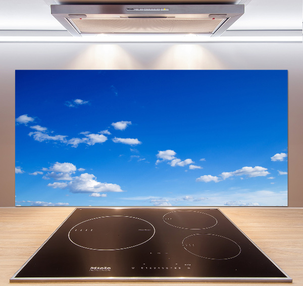 Glazen achterwand keuken Wolken aan de hemel