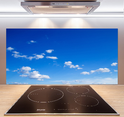 Glazen achterwand keuken Wolken aan de hemel