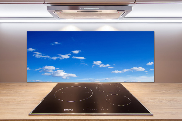 Glazen achterwand keuken Wolken aan de hemel