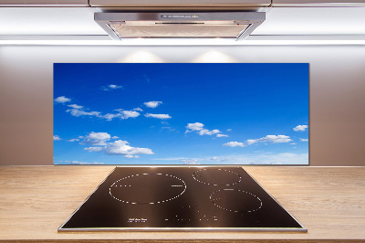 Glazen achterwand keuken Wolken aan de hemel