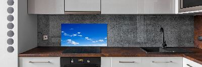 Glazen achterwand keuken Wolken aan de hemel